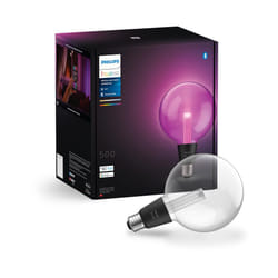 Philips Hue Lightguide G125 Large Globe Smart Bulb, White and Color Light, Bluetooth Compatible, Voice Control with Alexa, Apple Home & Google