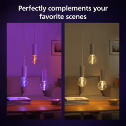 Philips Hue Lightguide G125 Large Globe Smart Bulb, White and Color Light, Bluetooth Compatible, Voice Control with Alexa, Apple Home & Google