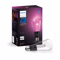 Philips Hue Lightguide ST70 Edison Smart Bulb, White and Color Light, Bluetooth Compatible, Voice Control with Alexa, Apple H ...