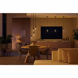 Philips Hue White Ambiance Filament ST64 Smart Light Bulb [E27 Edison Screw] with Bluetooth. Works with Alexa, Google Assistant and Apple Homekit