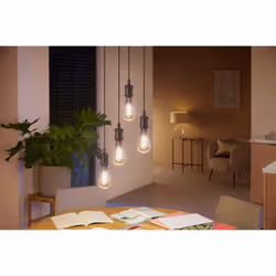 Philips Hue White Ambiance Filament ST72 Giant Smart Light Bulb [E27 Edison Screw] with Bluetooth. Works with Alexa, Google Assistant and Apple
