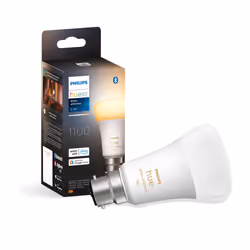 Philips Hue White Ambiance Single Smart Bulb LED [B22 Bayonet Cap] - 1100 Lumens (75W Equivalent). Works with Alexa, Google A ...