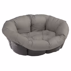 Ferplast Cushion for dog and cat bed SOFA' CUSHION 6 Padded spare cover for pet bed, Soft cotton washable, Adjustable with el ...