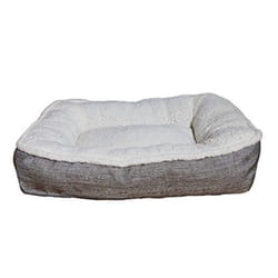 Rosewood Plush/Tweed Teddy Bear Dog Mattress, Large