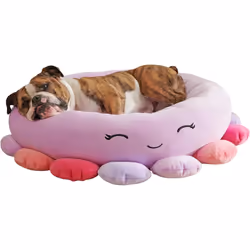 Squishmallows Original 24-Inch Beula Octopus Pet Bed - Medium Ultrasoft Original Plush Pet Bed