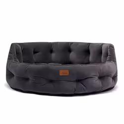 Joules Chesterfield Pet Bed Grey Large