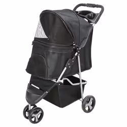 TRIXIE 28958 - Pushchair, Dimensions: 47 x 100 x 80 cm, Black