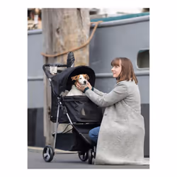 TRIXIE 28958 - Pushchair, Dimensions: 47 x 100 x 80 cm, Black