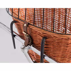 Trixie 2806 Front dog bike basket, 44 ? 48 ? 33 cm, natural