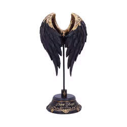 Nemesis Now Dark Angel Gothic Fallen Fae Wing Figurine, Black, 26cm