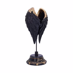 Nemesis Now Dark Angel Gothic Fallen Fae Wing Figurine, Black, 26cm