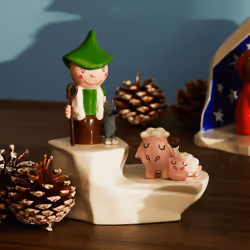 Alessi AGJ01 8 Christmas Decorations, porcelain, One Size