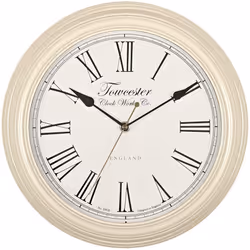 Towcester Clock Works Co. Acctim 26702 Redbourn Wall Clock, Cream, 30 cm l x 30 cm w