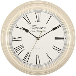 Towcester Clock Works Co. Acctim 26702 Redbourn Wall Clock, Cream, 30 cm l x 30 cm w