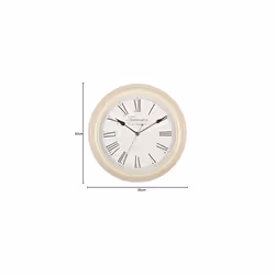 Towcester Clock Works Co. Acctim 26702 Redbourn Wall Clock, Cream, 30 cm l x 30 cm w