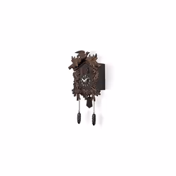 Acctim Hamburg Cuckoo Pendulum Wall Clock, Black Brown