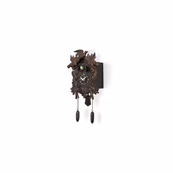 Acctim Hamburg Cuckoo Pendulum Wall Clock, Black Brown