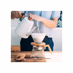 Hario New Coffee Server 400 ml Olive Wood, 2 Cup