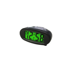 Acctim 14193 Eclipse Solar Dual Power Alarm Clock, Black
