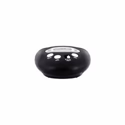 Acctim 14193 Eclipse Solar Dual Power Alarm Clock, Black