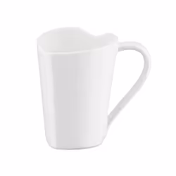 Alessi Mug To MMI24 - Heart-Shaped Mug in Bone China, White