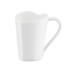 Alessi Mug To MMI24 - Heart-Shaped Mug in Bone China, White