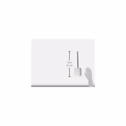 blomus 69064 Blomus Toilet Brush, Ceramic, plastic, silicone, Micro chip, H 39 cm, ? 11 cm