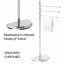 Gedy by Nameeks Hibicus Standing Towel Holder HI31 Contemporary Italian Bathroom Accessories Set