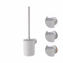 Tiger Urban Toilet Brush and Holder, Stainless Steel, White, 9.5 x 38.4 x 11.7 cm