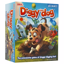 Ideal | Diggy The Dog: Hide your treasure from the pup but be careful he might dig it up! | Kids Games | 2-4 Players | Ages 4 ...