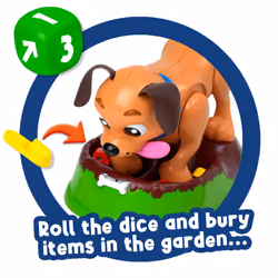 Ideal | Diggy The Dog: Hide your treasure from the pup but be careful he might dig it up! | Kids Games | 2-4 Players | Ages 4+