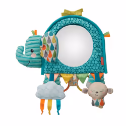 Infantino Go Gaga Elephant Activity Mirror, for tummy time, car seat, pram; newborn baby & sensory toy