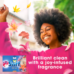 Surf 3 in 1 Deep Sea Laundry Washing Detergent Capsules 108 washes (3x 36 capsules) joy-infused fragrance with natural essential oils lasting up to 12