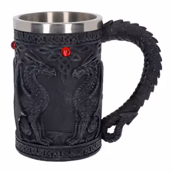 Nemesis Now NEM3731 Black Wing Tankard Mug 18cm Black