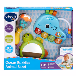 VTech Baby Ocean Buddies Animal Band, 3 Interactive Musical Instruments with Sounds and Phrases, Teaches Animals and Colours, ...