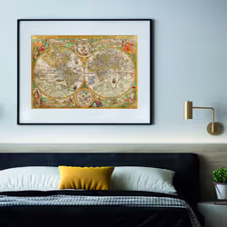Clementoni 32557.3 Clementoni-32557-Collection-Ancient Map-2000 Pieces, Multi-Colour