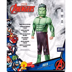 Rubies 640893 9-10 Marvel Avengers Hulk Deluxe Costume, Boys, 9-10 Years Halloween