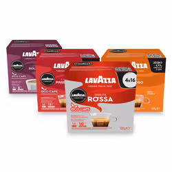 Lavazza 4 Variety Pack, A Modo Mio, Coffee Capsules, Compostable, 64 Coffee Pods (4 packs of 16)