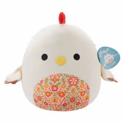 Squishmallows Original 12-Inch - Todd the Beige Rooster with a Floral Belly