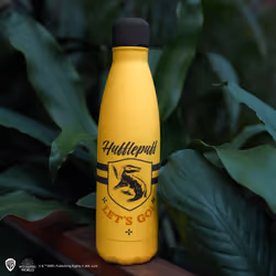 Cinereplicas Harry Potter Bouteille isotherme Hufflepuff Let's Go