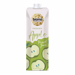 Biona Organic Apple Juice 1 L Pack of 6 Pure Pressed Fruit Juice Harvested by Organic Farmers No Added Sugar or Artificial Fl ...