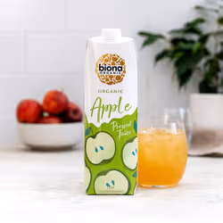 Biona Organic Apple Juice 1 L Pack of 6 Pure Pressed Fruit Juice Harvested by Organic Farmers No Added Sugar or Artificial Flavourings