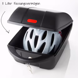 Fischer Unisex Bagagedragerbox for Bike, Black, 19 x 26 42 cm EU