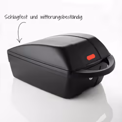 Fischer Unisex Bagagedragerbox for Bike, Black, 19 x 26 42 cm EU