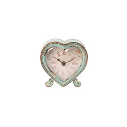 Sass & Belle Boudoir Heart Clock Duck Egg