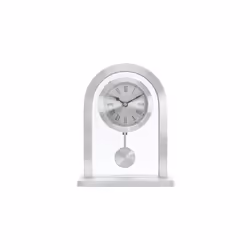 Acctim Metal Mantel Clock, Silver, One Size