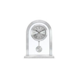 Acctim Metal Mantel Clock, Silver, One Size