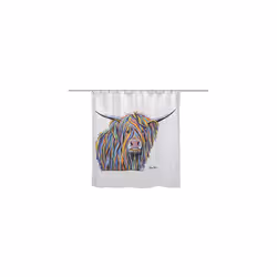RAVALI Croydex Art by Steven Brown Shower Curtain With Anti-Microbial Treated 180x180cm (Angus McCoo)