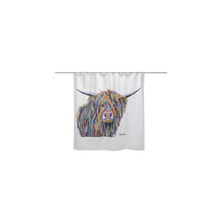 RAVALI Croydex Art by Steven Brown Shower Curtain With Anti-Microbial Treated 180x180cm (Angus McCoo)