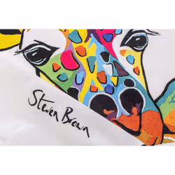 RAVALI Croydex Art by Steven Brown Shower Curtain With Anti-Microbial Treated 180x180cm (Francie & Josie)